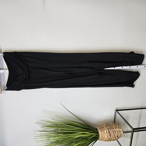 Vintage Black High Waist Wide Leg Pants Medium - Picture 1 of 5